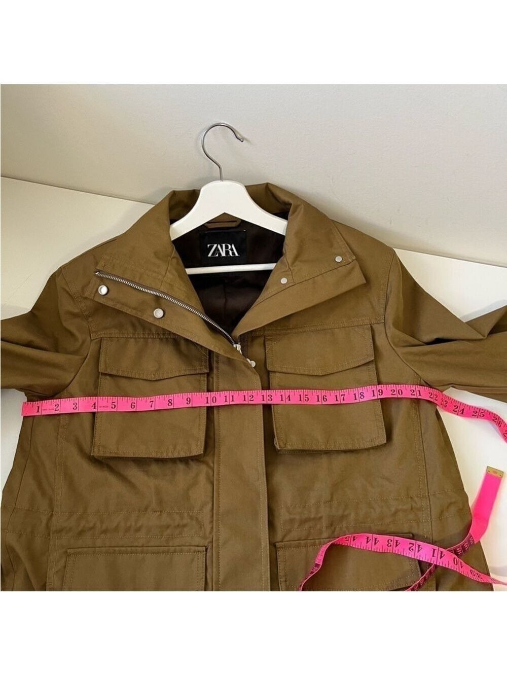 NWOT ZARA COLLECTION Pocket Jacket Water Repellent Barn/Utility Jacket Size M - Picture 16 of 16